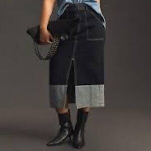 Anthropologie Pilcro Denim Skirt Size 12